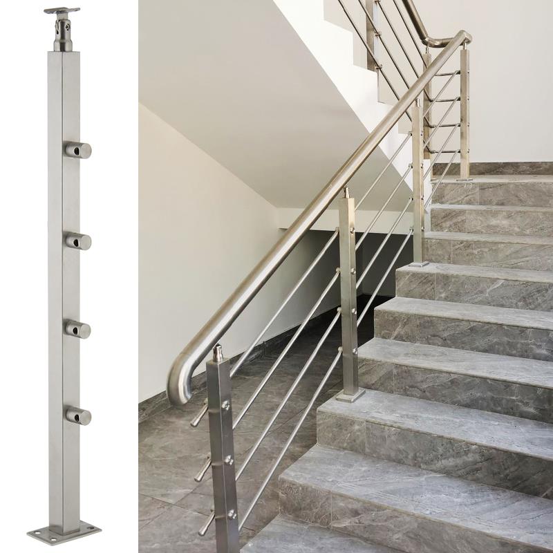 不锈钢楼梯扶手自装室内家用农村自建房楼梯栏杆室外平台阳台护栏
