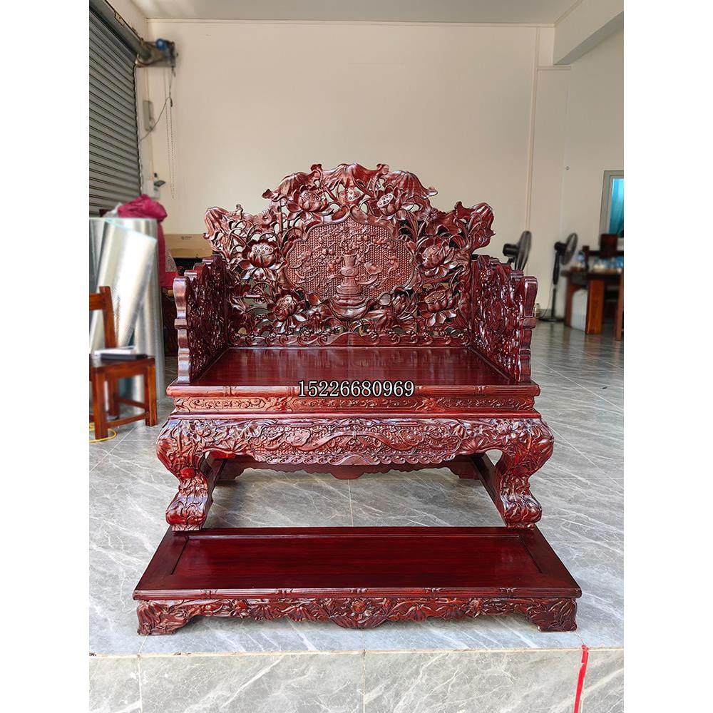 中式实木莲花宝座太师修禅打坐椅主人椅办公椅明清古典家具荷花椅,住宅家具,其它椅子,淘宝优惠券,粉丝福利购,淘宝优惠卷