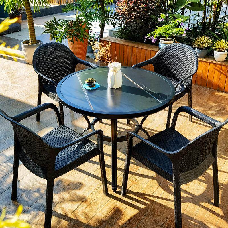 采购产品户外桌椅，庭院花园露台，休闲石板桌椅，奶茶甜品店户外