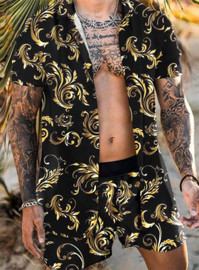 2022 Summer Beach Fashion Flower Print Two Piece Sets For Me