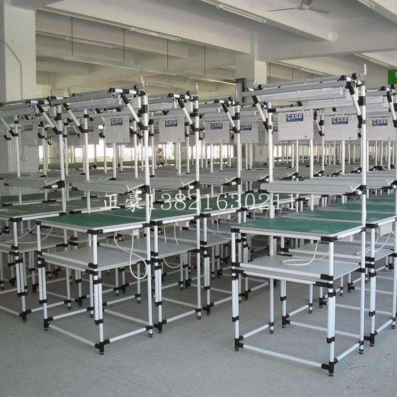 线棒货架防静电工作台操作台精益管工作台铝挤型材料合金工作台推