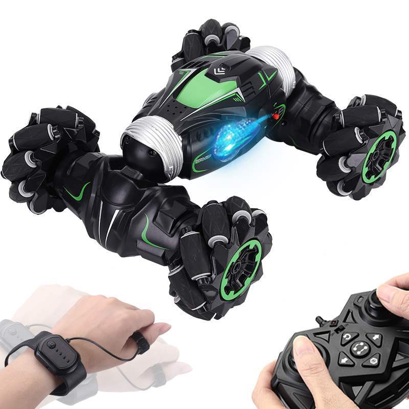 JJR/C 大型越野车33CM四驱(感应双遥控)攀爬扭变遥控车小孩RC遥