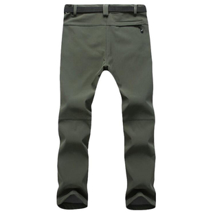Sretch Waterproof Pants Men Casual Winter Thick Warm Fleece