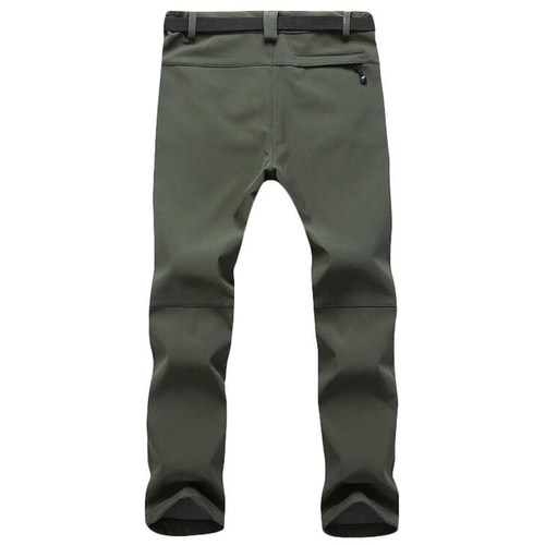 Sretch Waterproof Pants Men Casual Winter Thick Warm Fleece