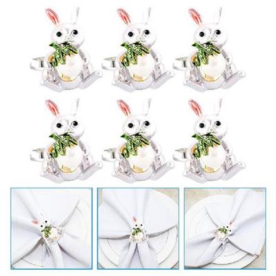 Napkin Rings Easter Ring Bunny Holder Serviette Buckle