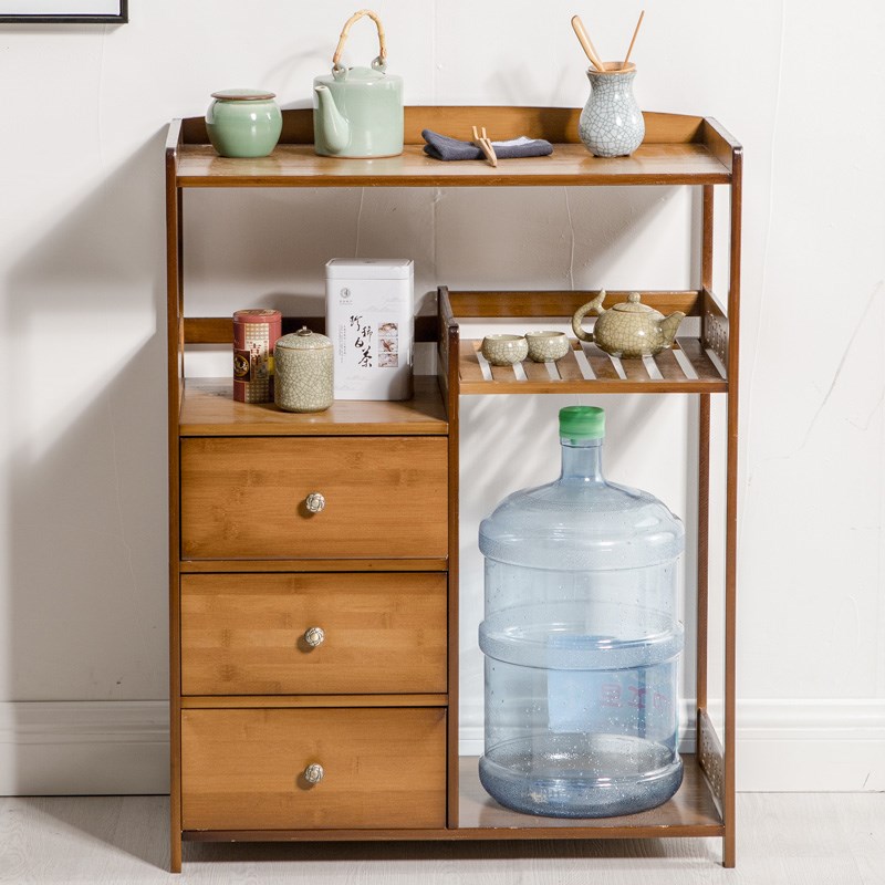 放茶叶的小柜子茶几水桌功夫茶架小茶台客厅简易复古茶具置物架子