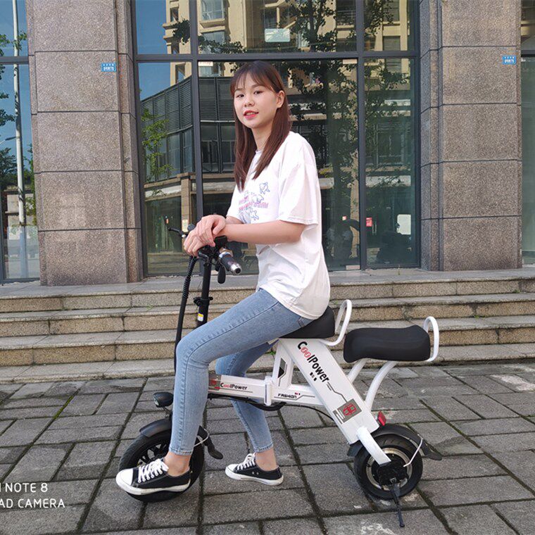 好货双人小型折叠式超轻便携式带娃代驾滑板代步迷你男女式电瓶电