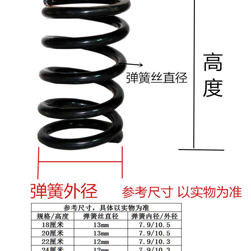 电动三四轮车减震大弹簧新能源四轮车避震器钢簧老年代步改装配件