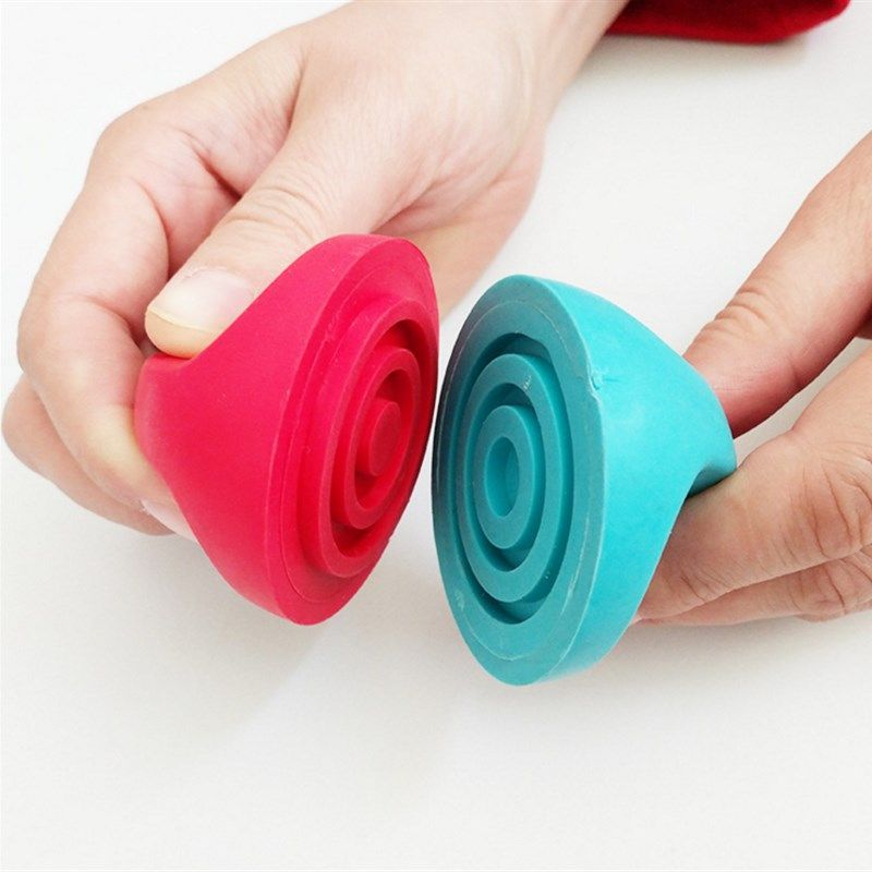 幼儿园美劳材料手工制作宝宝涂鸦创意diy6款蓝色对扣凹凸橡胶印章