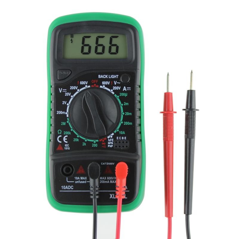XL830L Volt Current Tester Digital LCD Multimeter Voltmeter