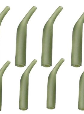 50pcs Carp Fishing Hook Tube Rubber Hair Rig Line Aligner