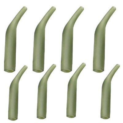 50pcs Carp Fishing Hook Tube Rubber Hair Rig Line Aligner