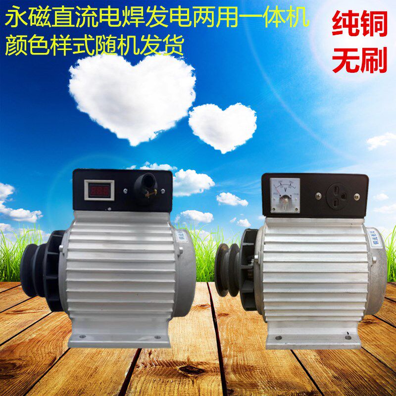 极速电焊机稀土小型弧焊 皮带式微型全铜户外便携式直流发电机220