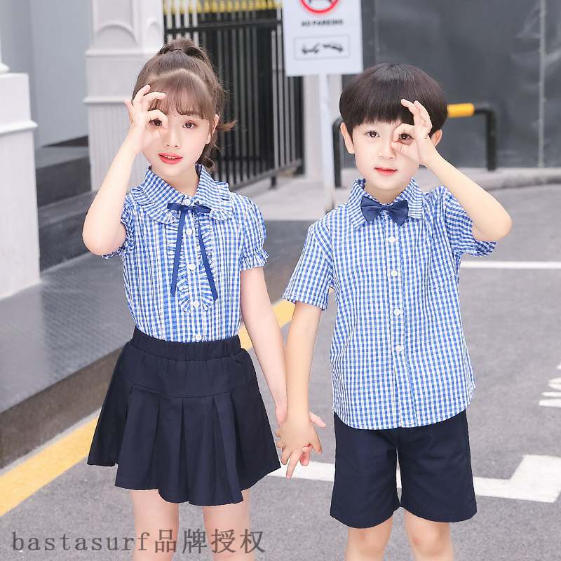 Primary school uniform summer suit kindergarten uniform per