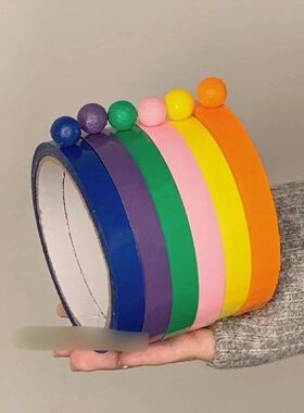 6x Sticky Ball Tape Funny 12mm Game 6 Colors DIY Relaxing