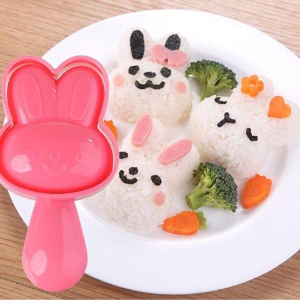 4Pcs Rice Ball Molds Decorating Press NonStick Sushi Mold
