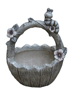 户外庭院美式花园创意动物花篮花盆阳台家居草坪装饰布置造景摆件