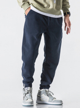 New Loose Jogging Pants Men 2022 New Fashion Fleece Autumn W