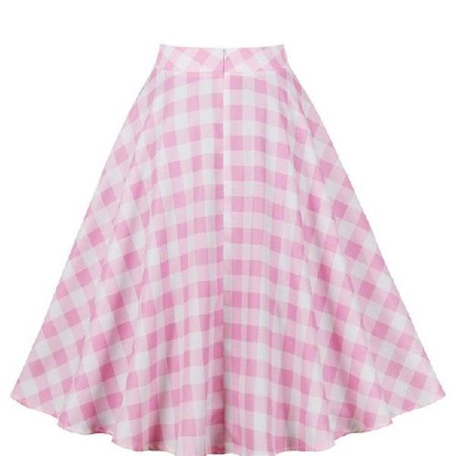 2023 New Vintage Arrival Summer A Line Floral Skirt 50s Pin