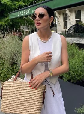 SLTNX 2023 Fashion Womens Vest Summer Sleeveless Vests for