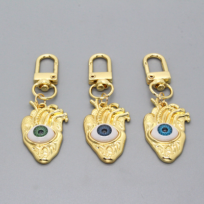 1Pcs Heart Evil Eye Couple Keychain For Friend Lovers