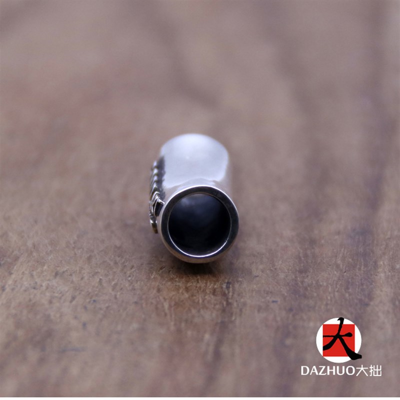 大拙good art银管珠长珠子项链隔珠925纯银散珠子DIY配件复古饰品