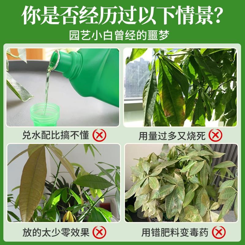 发财树专用营养液免稀释叶子发黄掉叶烂根肥料盆栽室内叶面肥新款