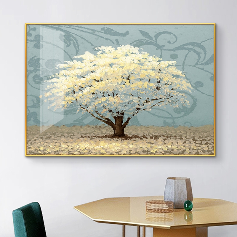 发财鹿新款餐厅装饰画现代轻奢客厅饭厅壁画北欧简约餐桌高档挂画图片