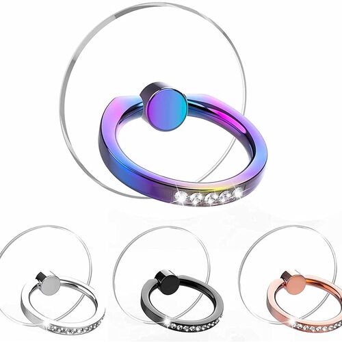 好货Diamond Cell Phone Ring Holder Stand Transparent Finger