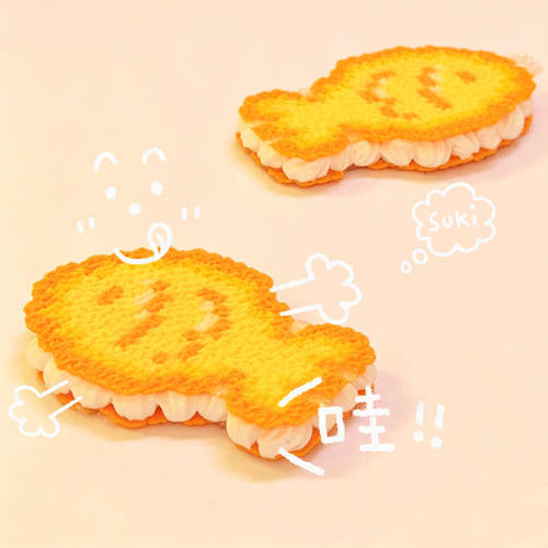 仿真奶油胶夹心饼干拼豆安全环保