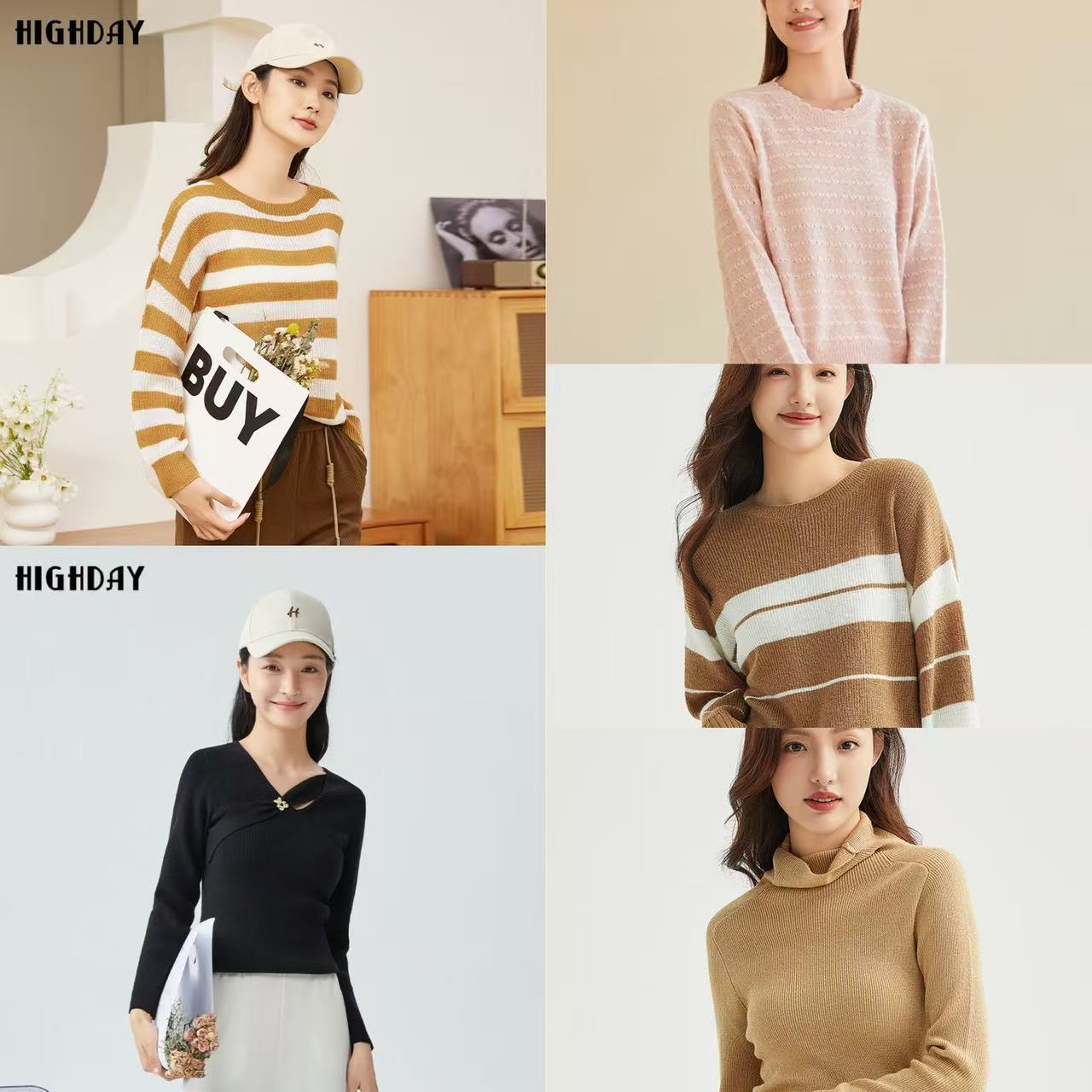 【昕怡粉丝专享】HIGHDAY 轩日针织衫集合链接