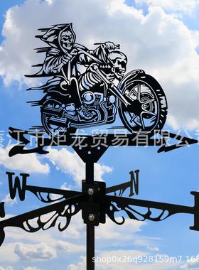 跨境电商爆款工艺品户外花园庭院院子风向标艺术家居铁艺雕像摆件