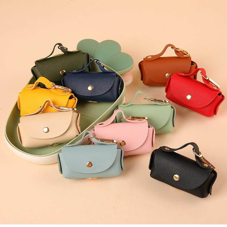 现货外出皮革拾便器/便携式宠物便便袋分配器/跨境多色狗粪袋/多