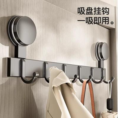 吸盘门后挂钩免打孔强力承重卧室入户门上挂衣架墙上挂衣钩置物架