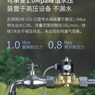 电磁开关阀水管电控水阀220v常闭型12v电动气阀常开24v汽车淋水器