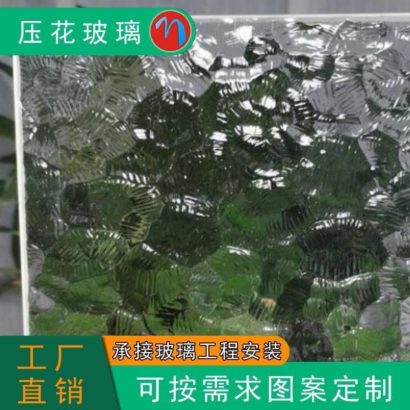 异形玻璃弧形热弯玻璃90度超长直角钢化玻璃寿司展柜前台压花玻璃