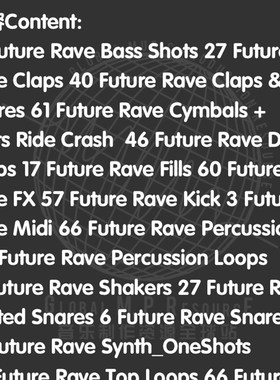 S286 FUTURE RAVE ESSENTIAL(DJ AljonTres)采样音乐制作音源编曲
