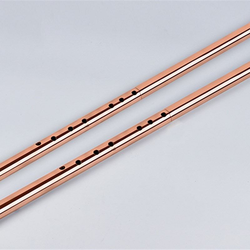 紫铜短箫 专业精制演奏收藏八孔洞箫 gf调成人初学传统乐器金属萧