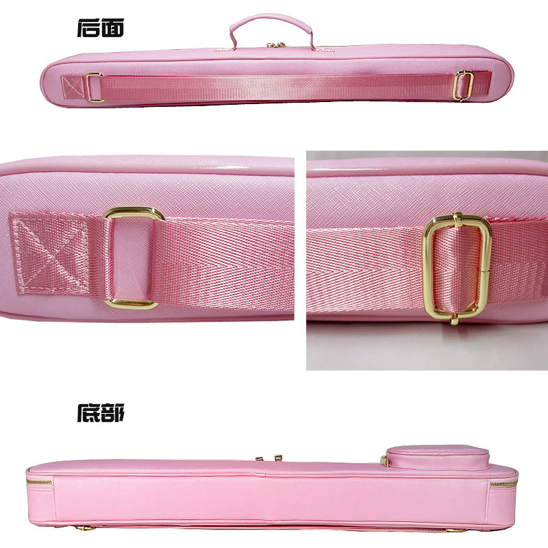 竹笛包斜挎学生新款洞箫袋手提乐器箱加厚防水专业漆皮笛子包便携