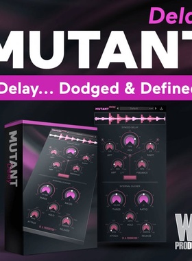 延迟混音器插件W. A. Prodution Mutant Delay VST Win MAC