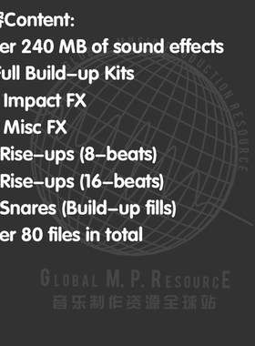 S109 Build up&FX Vol1 (Helion Samples)采样音乐制作音源编曲