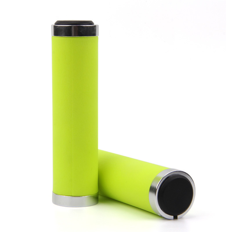 牛皮把套登山车复古自行车牛皮可锁把套防滑PU皮旅行车折叠车手缝