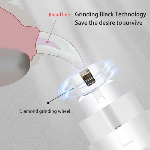 USB Electric Dog Nail Clippers Pet Nail Scissors Grinder