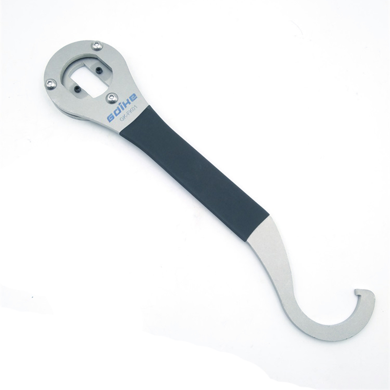 自行车老式中轴拆卸工具尾勾扳手锁环安装方孔中轴正反碗修车工具