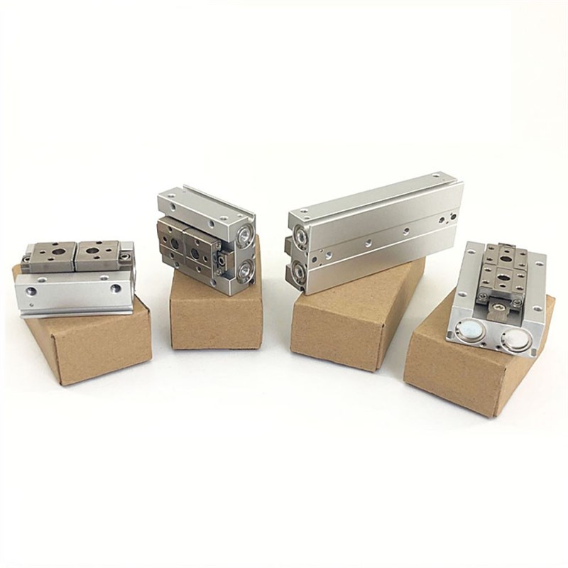 气立可型滑轨平行夹手指气缸HDF8 12 16 20*24*32*40*48*64*80-SD