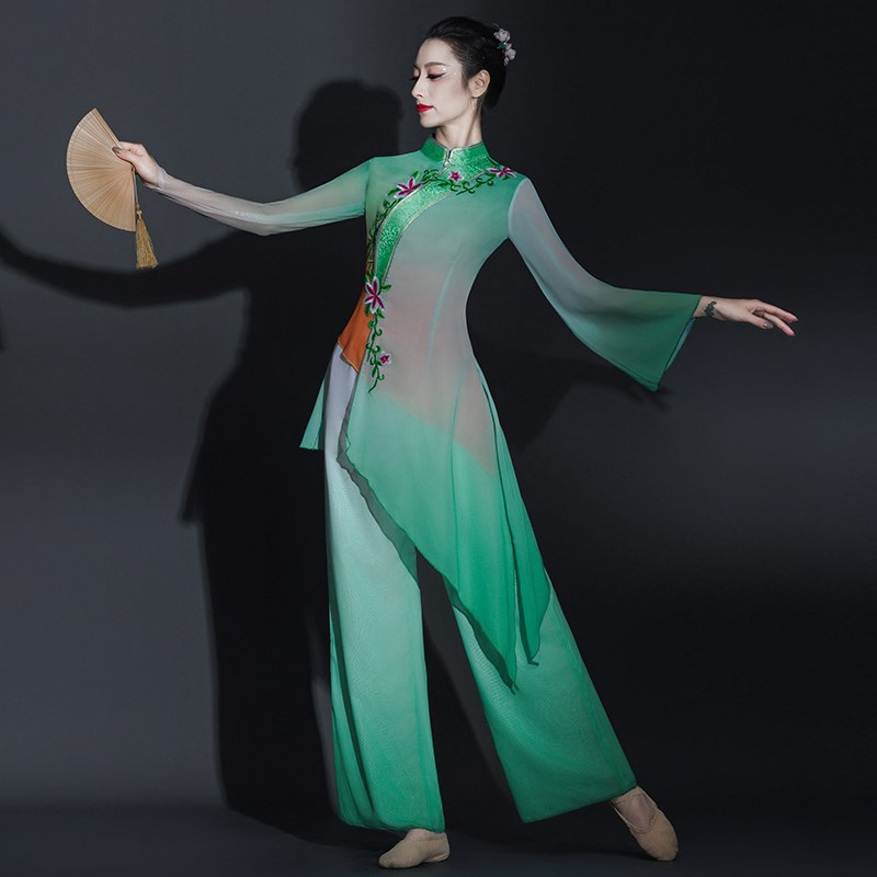 好货胶州秧歌服演出服女2025新款中老年扇子舞古典舞蹈服装广场舞