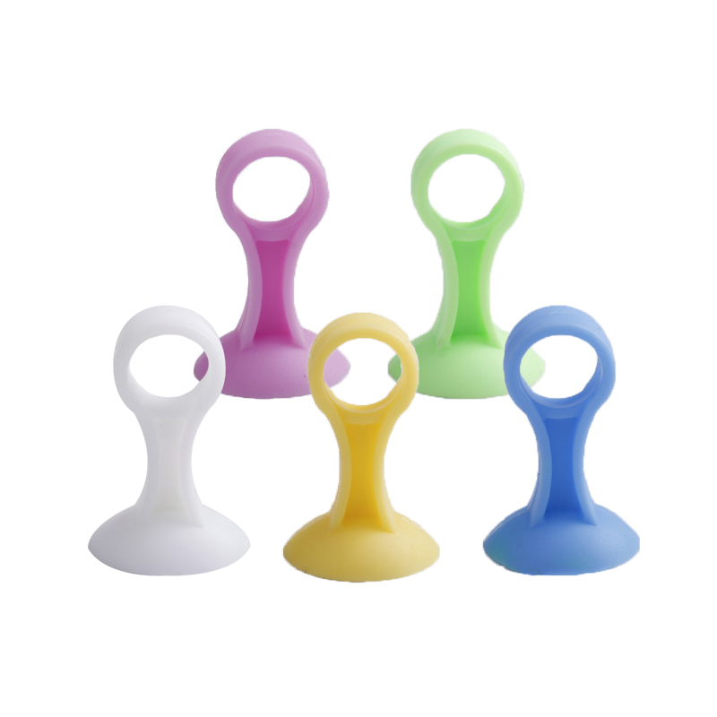 新款硅胶免打孔静音防撞玻璃门吸卫生间门把手硅橡胶缓冲门吸门后