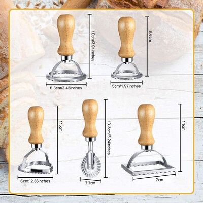 极速5Pcs Square Round Ravioli Making Wheel Center Making Mol