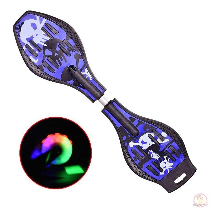 。初学者活力板二轮儿童成人滑板车游龙蛇板6岁以上青少年两轮滑