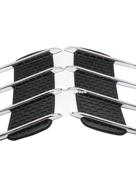 2Pcs Shark Gills Car Exterior Decor 3D Stickers Decal Side V